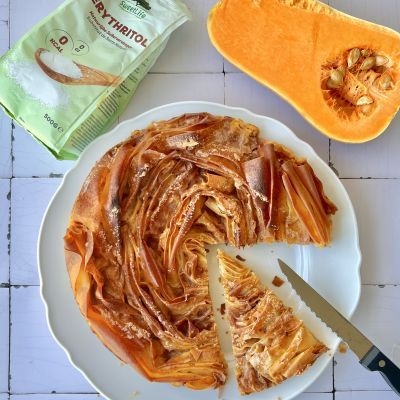 Filo Pie with Pumpkin Custard