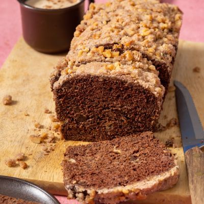 Chocolade Bananenbrood Met Kaneelkruim