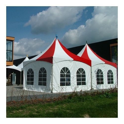 Festival pagode 5x5 wit-rood
